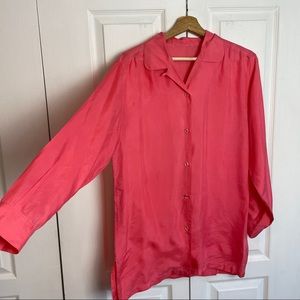Silk Button Down Top